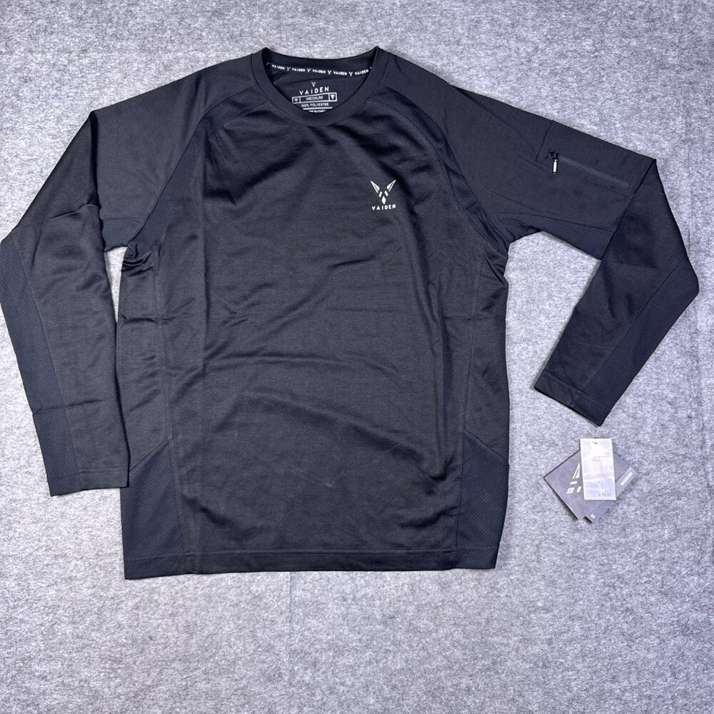 Vaiden T Shirt Mens Medium Black Performance Athleisure Tactical Tech